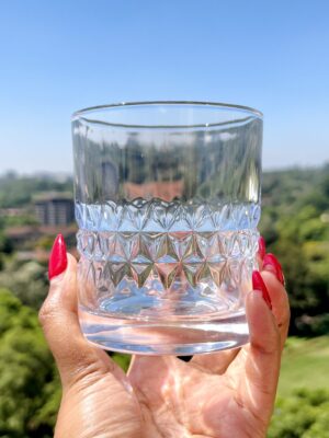 Old Fashion Whiskey Glass -Diamond