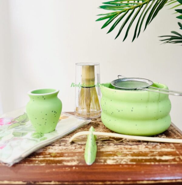 Green Ceramic Matcha Set