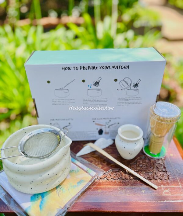 White Ceramic Matcha Set