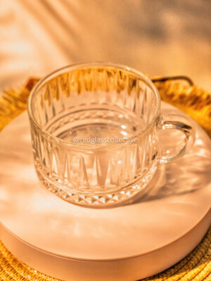 Connie Clear Glass Mug - Diamond