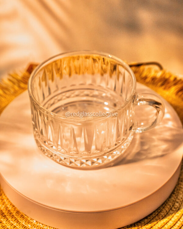 Connie Clear Glass Mug - Diamond
