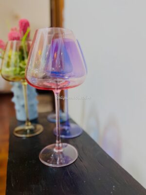 Viola Red Wine Glass -Pink