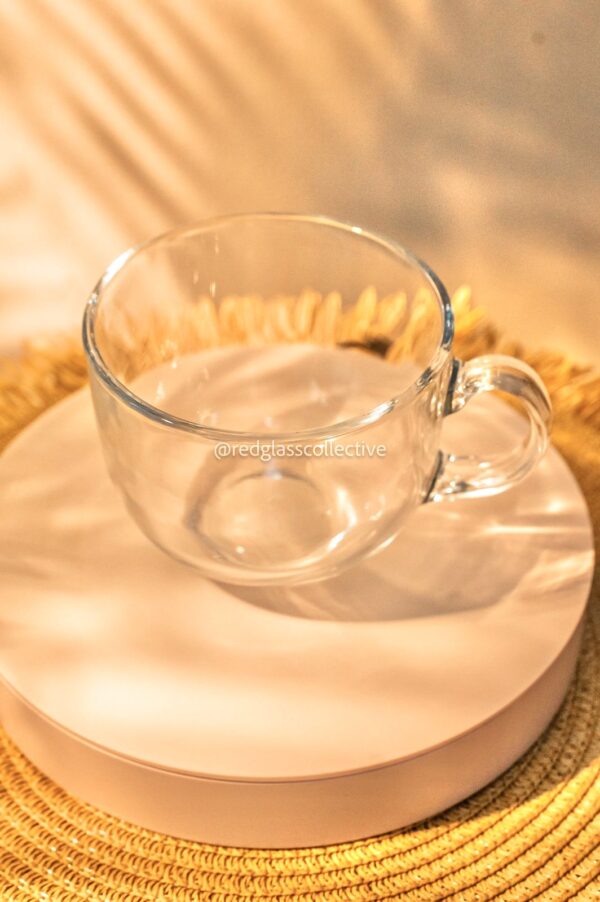 Connie Clear Glass Mug -Plain