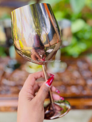 Goldie Wine Goblet -Copper