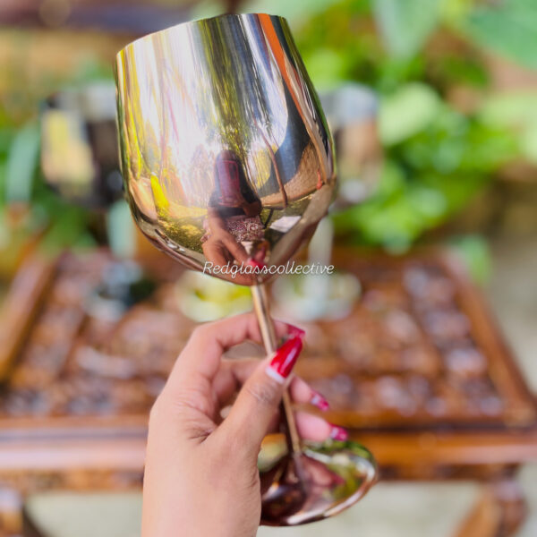 Goldie Wine Goblet -Copper