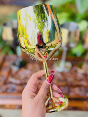 Goldie Wine Goblet - Gold