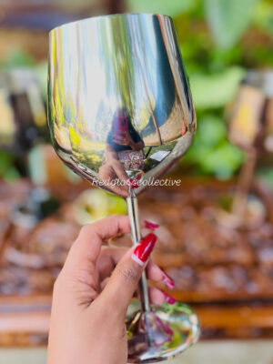 Goldie Wine Goblet - Silver