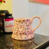 Large Flora Ceramic Mug - Pink